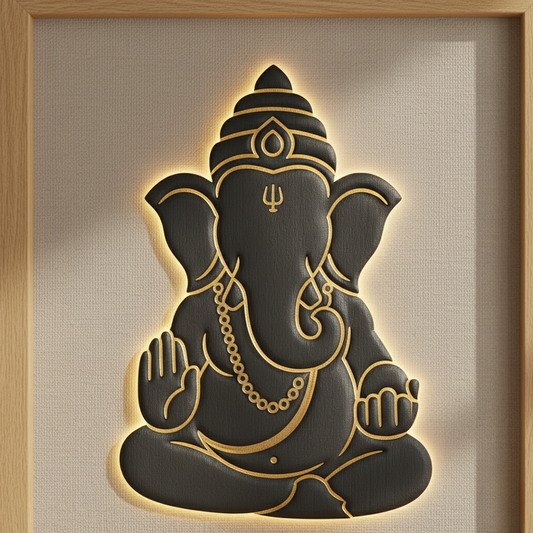 Karungali Kan Drishti Ganesha Frame — Divine Protection & Prosperity