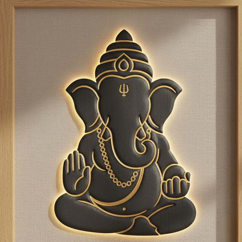 KARUVEDA Kan Drishti Ganesha Frame — Divine Protection & Prosperity